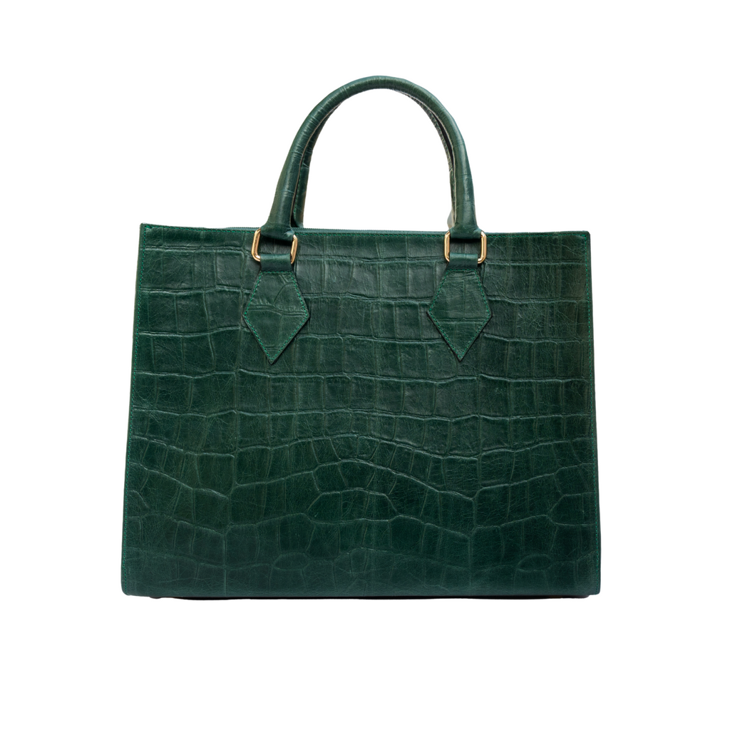 The Tote Bag in Emerald Green