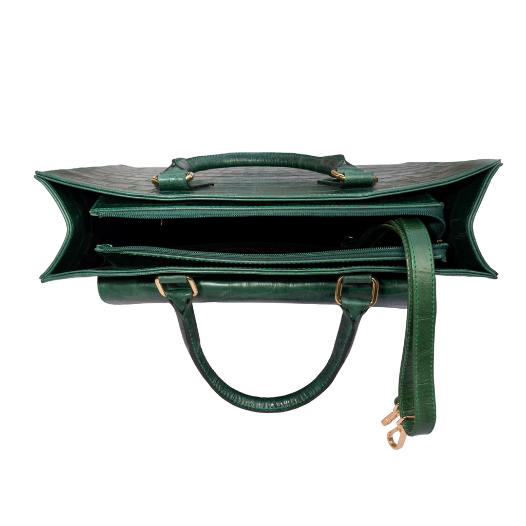 The Tote Bag in Emerald Green