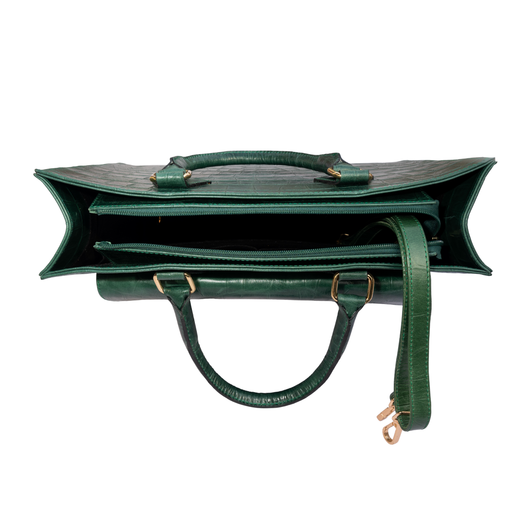 The Tote Bag in Emerald Green
