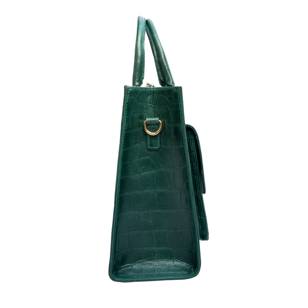 The Tote Bag in Emerald Green