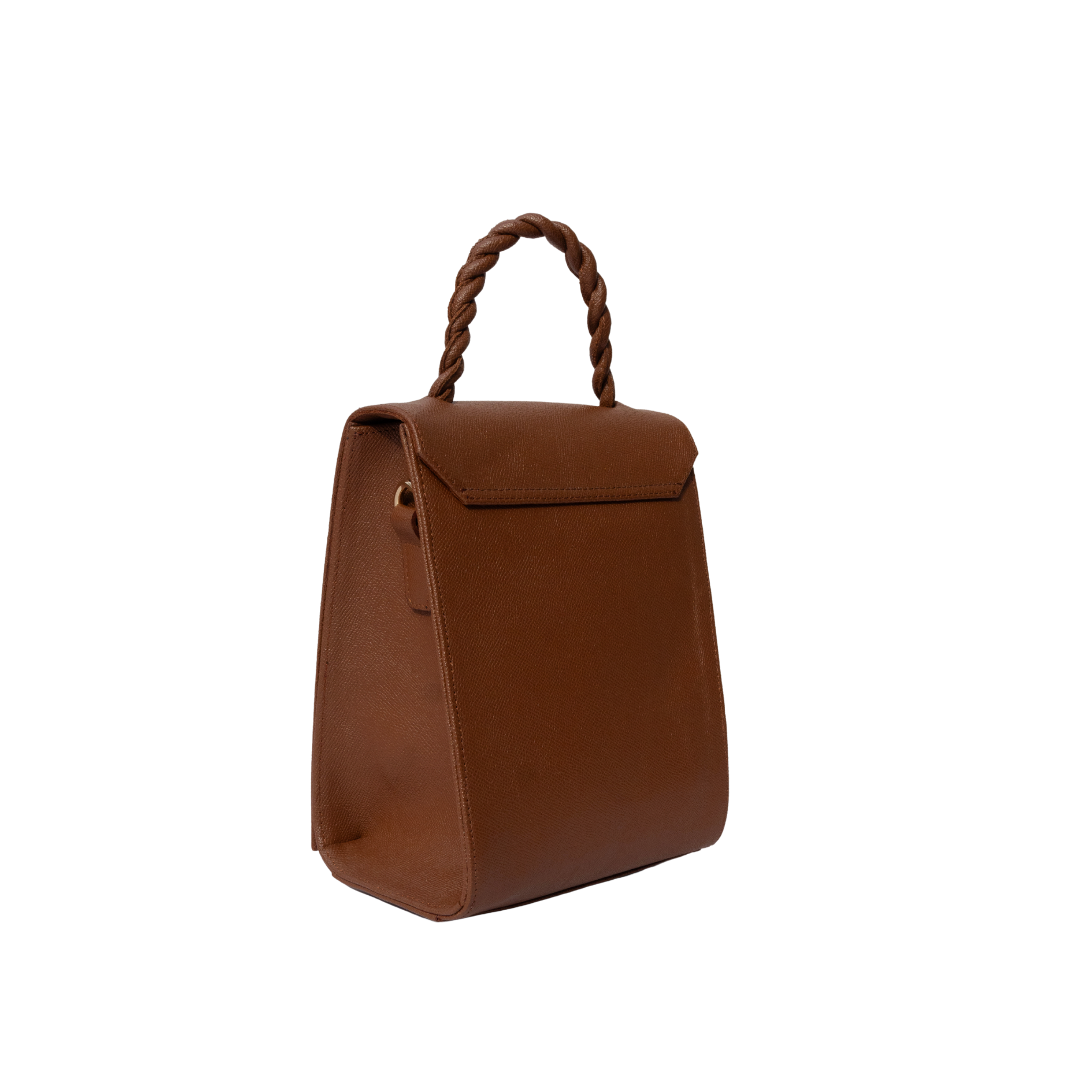 The Flap Crossbody in Camel Brown