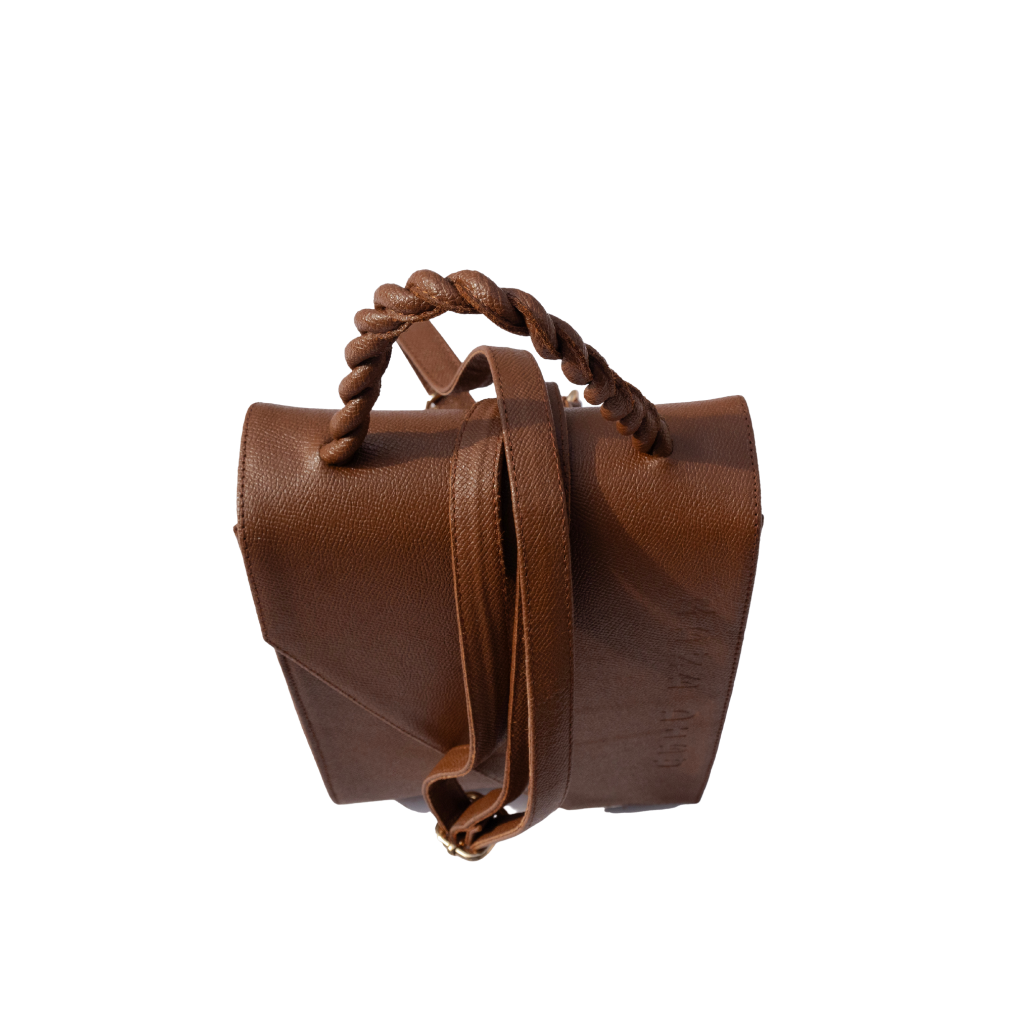 The Flap Crossbody in Camel Brown