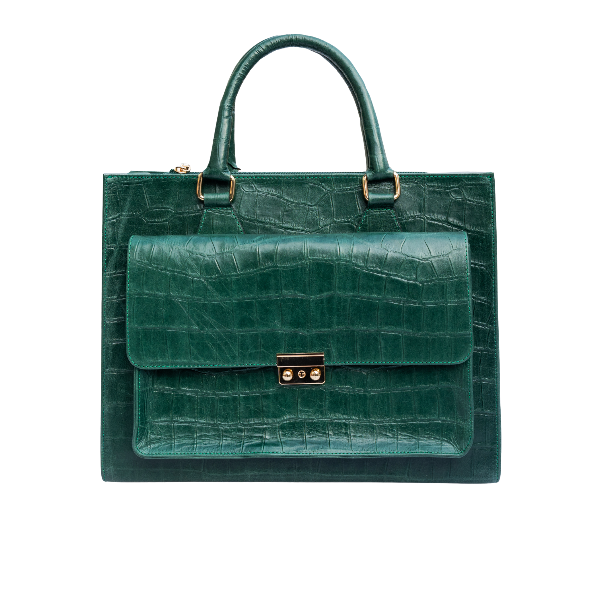 The Tote Bag in Emerald Green